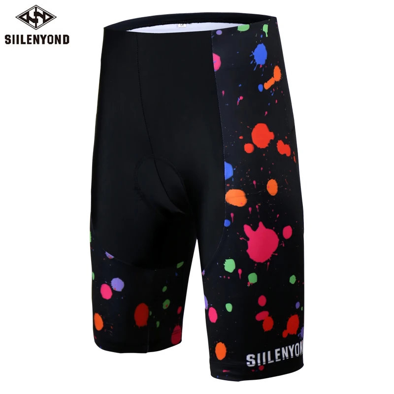 
Women Shiny Polyester Sexy Hot 18 Girls Compression Bike Padded Shorts Mountain Cycling Bib Trouser Riding Pants 