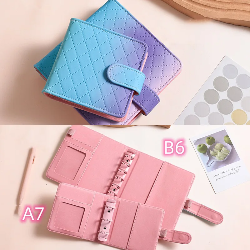 A7 Budget Binder A7 Binder Notebook Money Organizer 3 Ring Purse Wallet With Binder