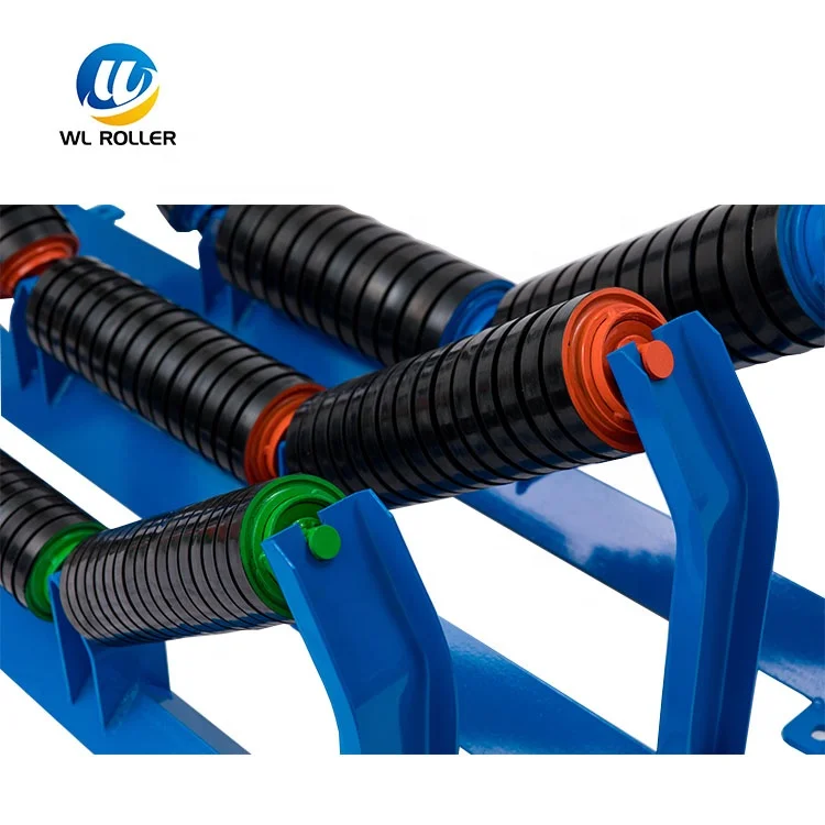 High quality steel roller conveyor idler frame with grooved brackets