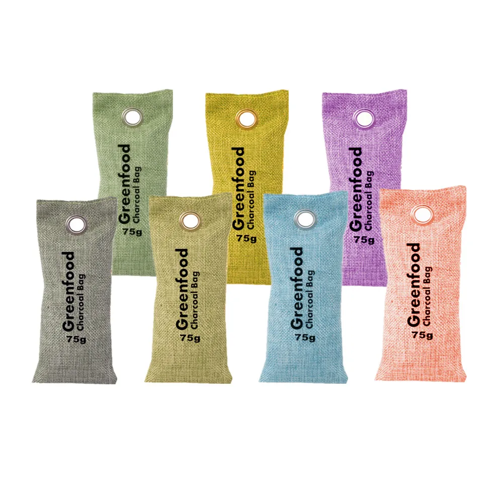 Activated Moso Bamboo Charcoal Air Purifying Bag Charcoal Air Freshener Purifier Bag Odor Eliminator