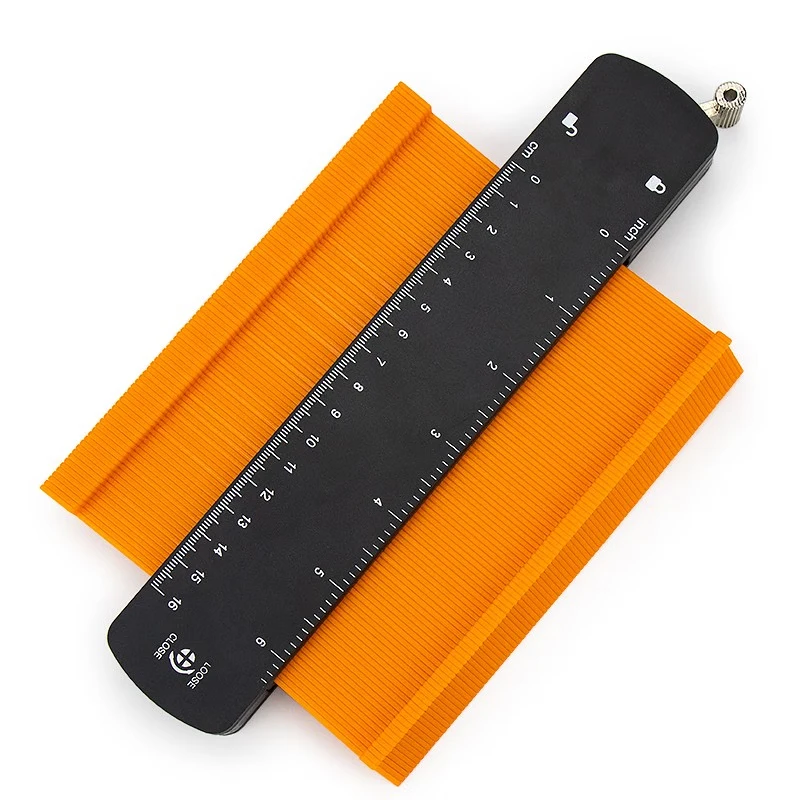 HYSTIC Contour gauge edge shaping duplication tool 6 10 inch irregular profile measure ruler with lock
