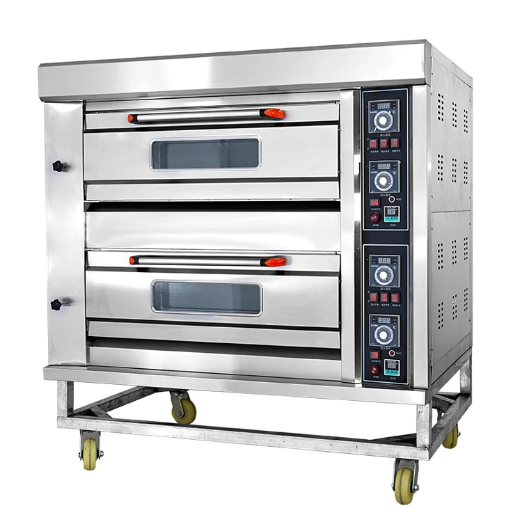  HGD-40Q новый дизайн электрическая печь для пиццы 2 колоды 4