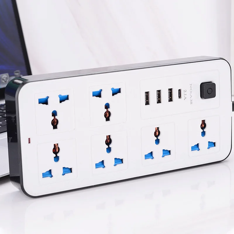 ZXX355 USB Port 3-Way Socket Port Socket Power Socket Bold Extension Cord Surge extension cord power strip
