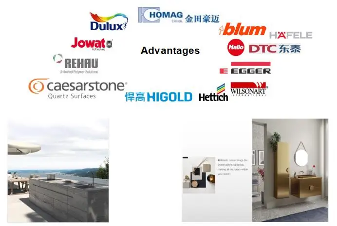 Блестящие кухонные шкафы Dulux 2 pac в двух упаковках с выдвижным ящиком кварцевый камень задний брызговик дымовое стекло