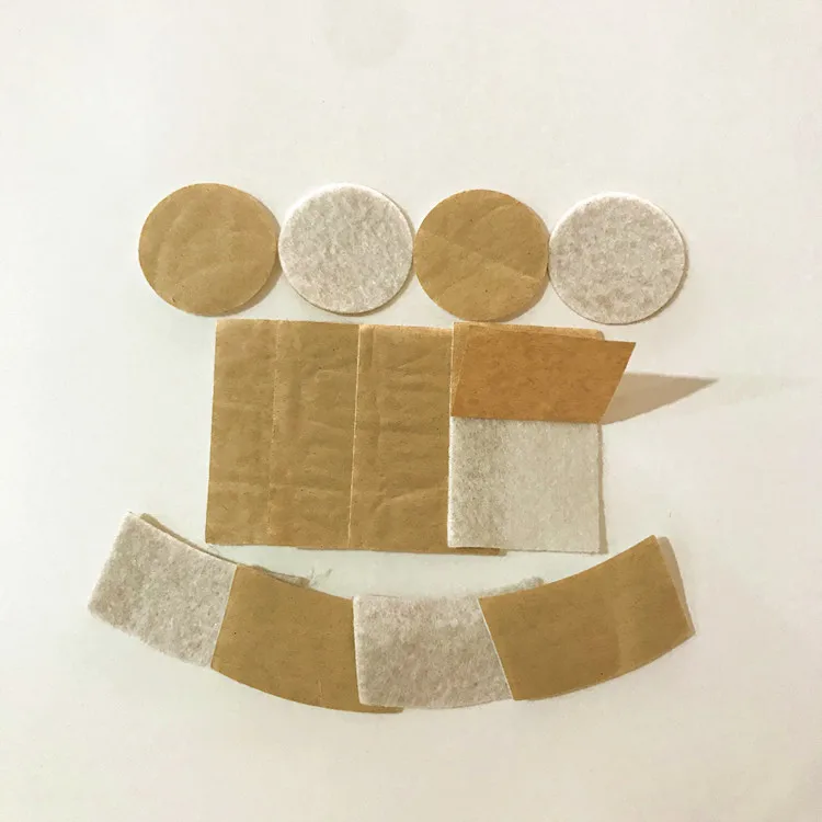 
Custom Self Adhesive Self Stick Polyester Protective Floor Felt Pad Needle Punched Circles Round Furniture Felt Pad 