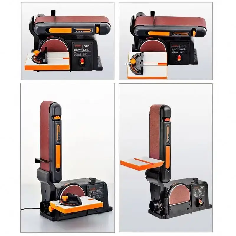 Portable Mini Multi-functional Desktop Belt Sander Wood Grinding and Polishing Machine Household Brushless Sand Tray Belt Sander