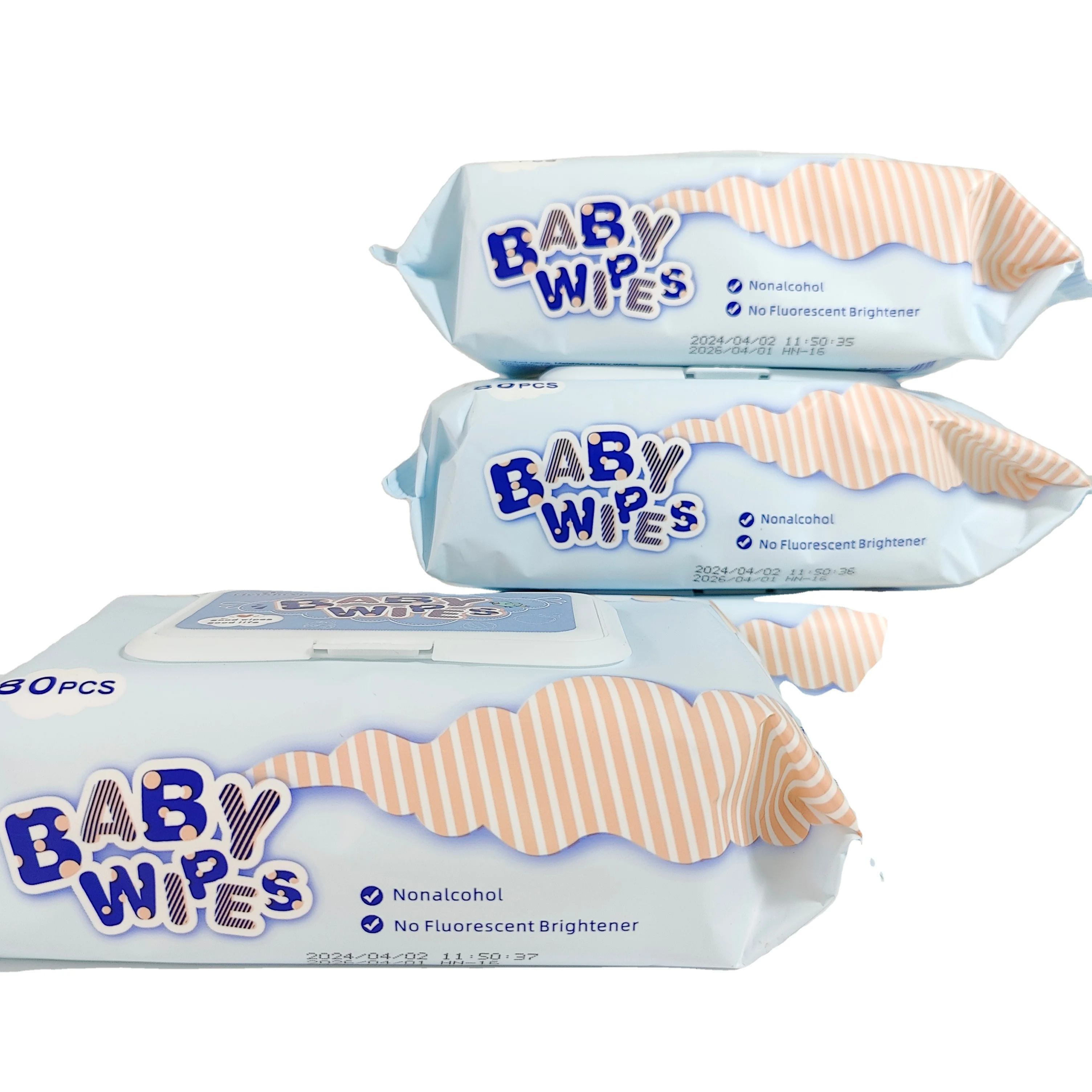Organic Baby Wet Wipes Private Brand Wholesale Cleansing Wipes