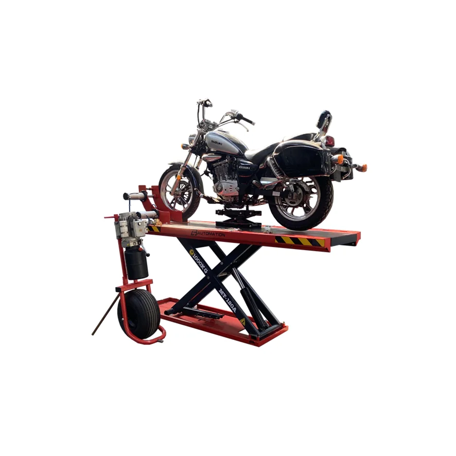 Motorcycle Lift LIBA 1000kg  Used Electric Hydraulic Motorcycle Lift Table  for Tire Repairing (Customizable)