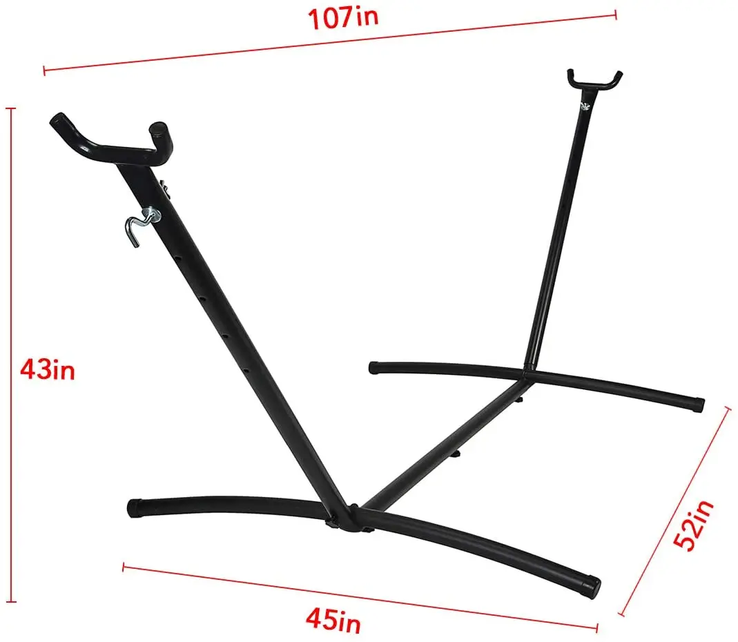 FengRen Portable Heavy Duty 550 lb Capacity Steel Frame Stand Factory Wholesale Outdoor Hammock Stand