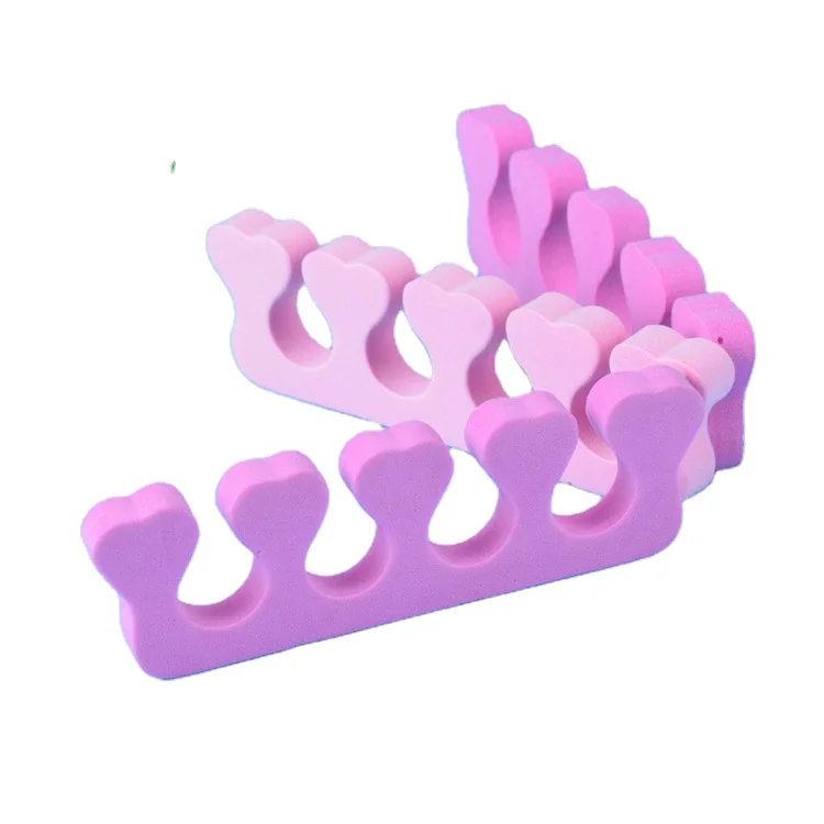Wholesale colorful finger gel disposable EVA toe sponge toe separator