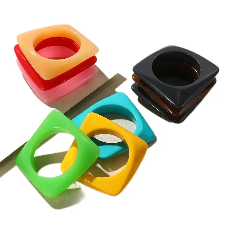 Wholesale Acetate Bangle Irregular Shape Fashional Colourful High Quality Resin Bracelet