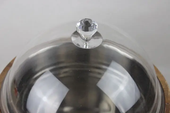 Rice bucket with transparent lid wood barrel display