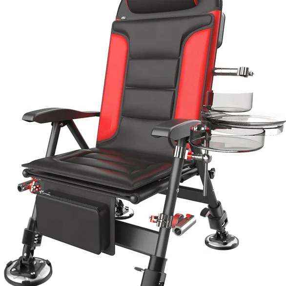 New design portable outdoor fishing tackle high quality Magal folding fishing chair durable rod holder fishing gear