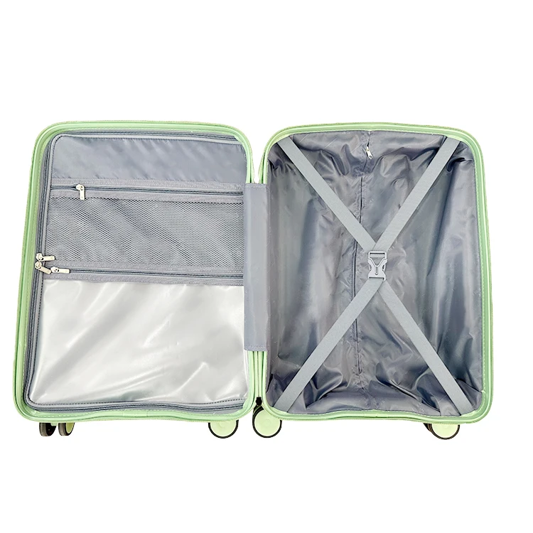 Hot Sale Green Luggage Set Carry-Ons luggage valise de voyage 3 pcs suitcase