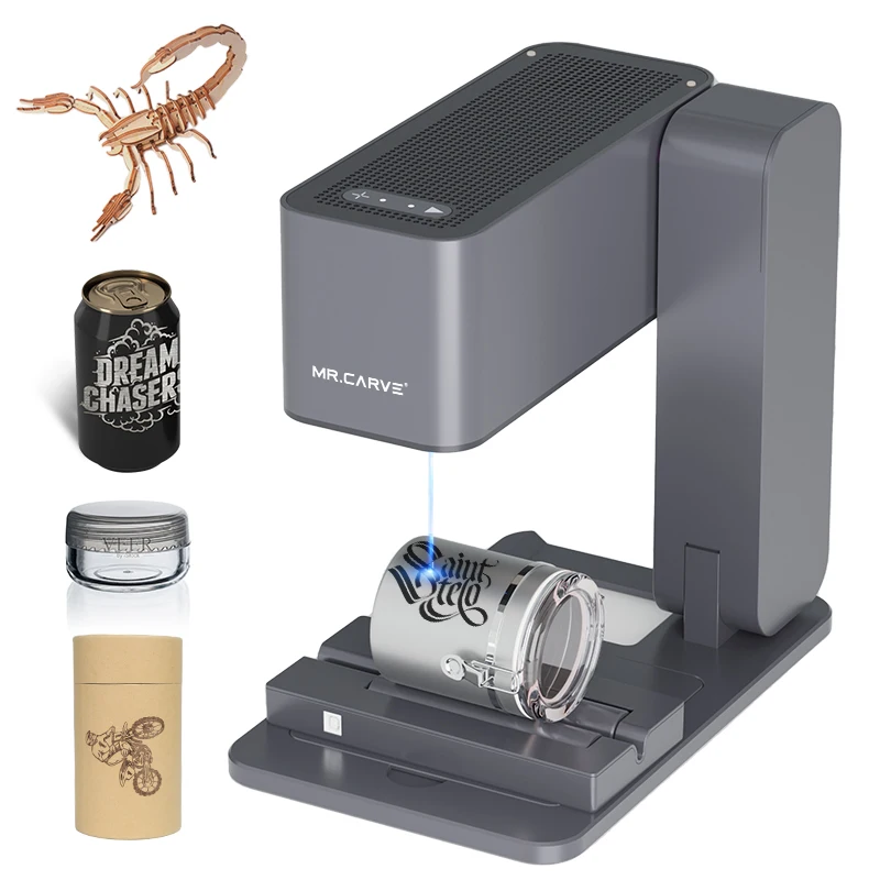 Portable MR.CARVE C1 Mini Desktop Glass Marking Wood Cutting DIY Engraving Electric Laser Engraving Machine