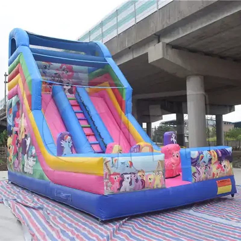 Commercial Outdoor Factory-Designed Adult Jumping Castle Inflatable Slide Bouncer with Accessory Blower for Outdoor Games