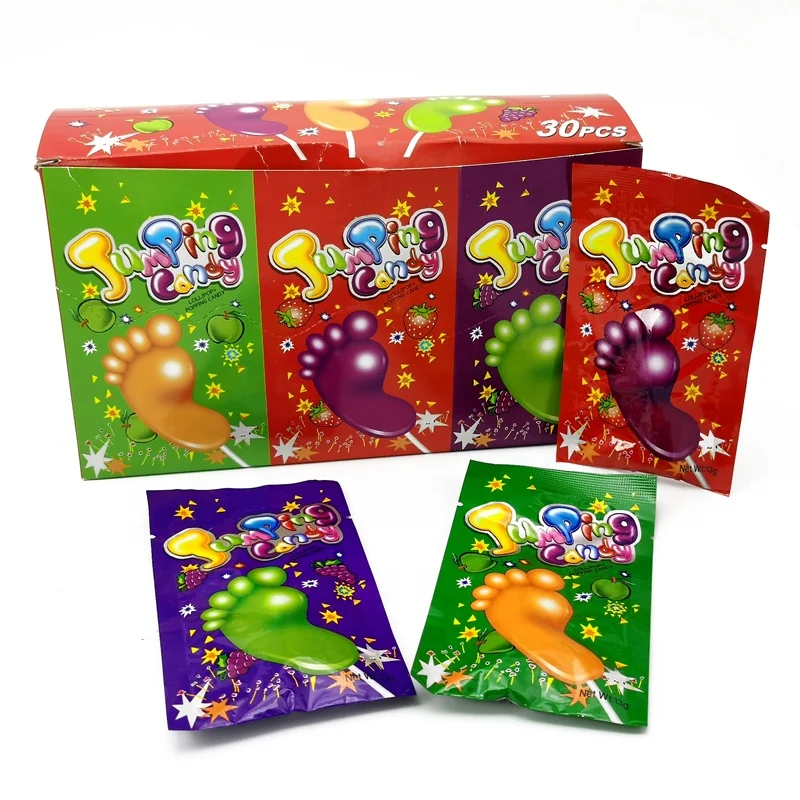 HAPPYDAY, леденец для ног с попрыгивающими конфетами, волшебные конфеты, конфеты для прыжков