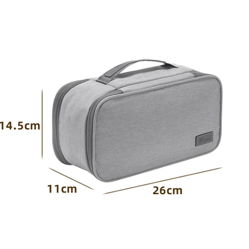 Wholesale Stock RPET Fabric Portable Underwear Storage Bag Bra Travel Pack Underwear Organizer for women