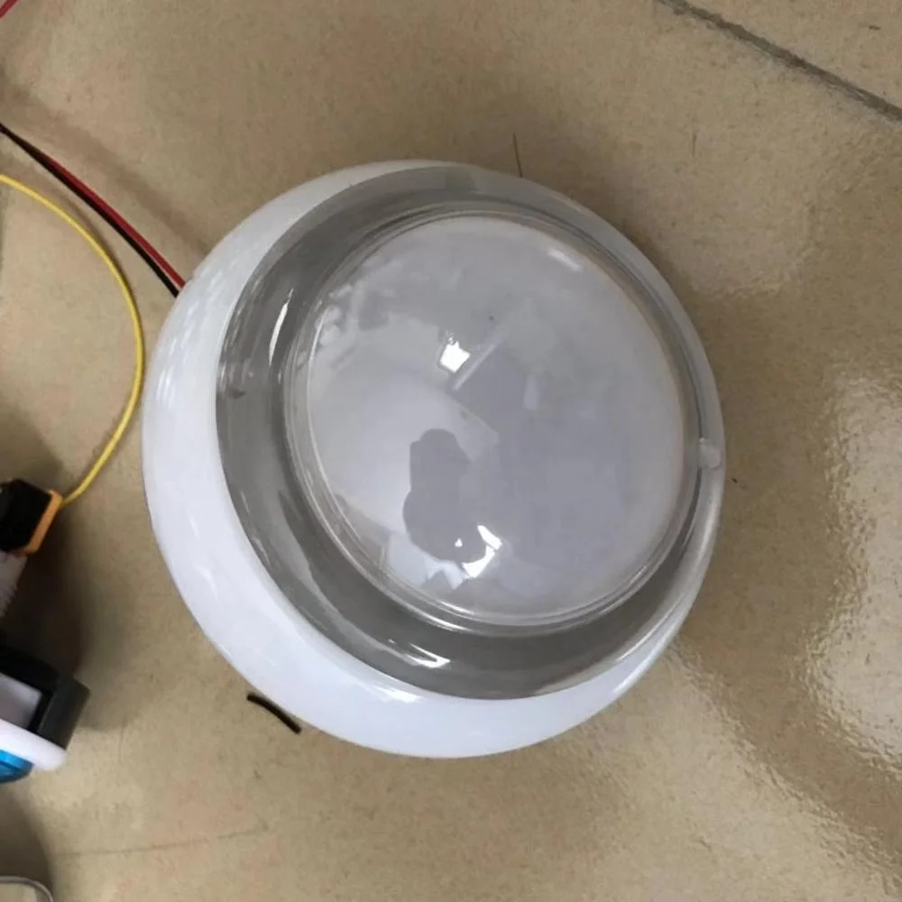 
coin operated game machine round pentacle oval UFO flashing illuminated push button switch for pat on-off game 