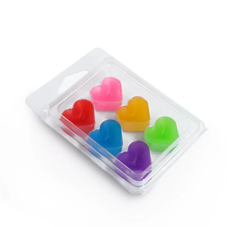 
Manufacture 6 Cavity custom Size clear PET Blister plastic tray wax melts clamshell packaging 