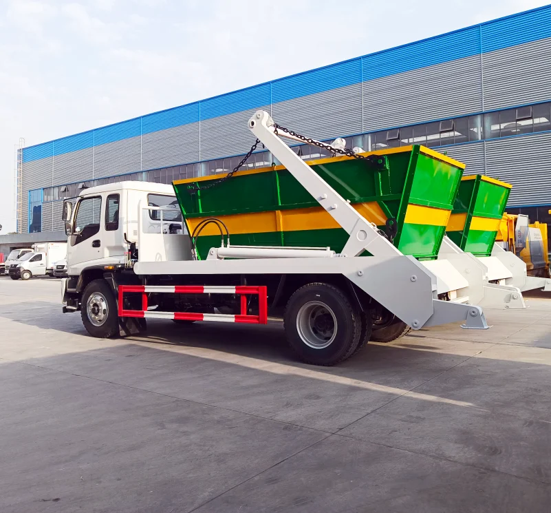 Factory Direct Sales of Reliable and Durable Refuse Transfer Vehicles  Dongfeng Tianjin Swing Arm Garbage Truck