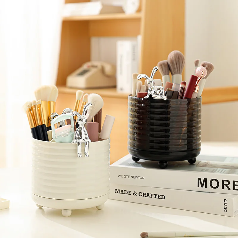 Cosmetic Brush Storage Rotating Container Makeup Brushes Holder Makeup Tools Storage Box