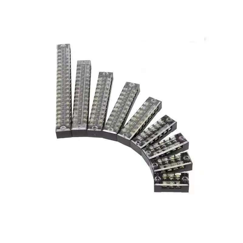 Hot Sale Universal Terminal Block TB1510 15A 600V Din Rail Terminal Block Screw Brass Connector Fixed Wire Terminal Block