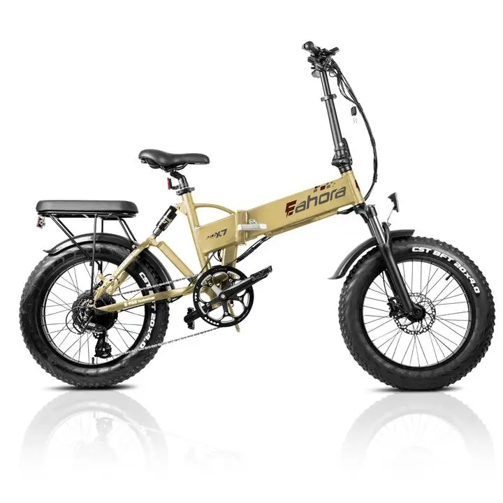 
Free shipping Eahora X7 China factory direct sales Hydraulic shock absorption folding Electric Bike 48v 750w electric bicycle 