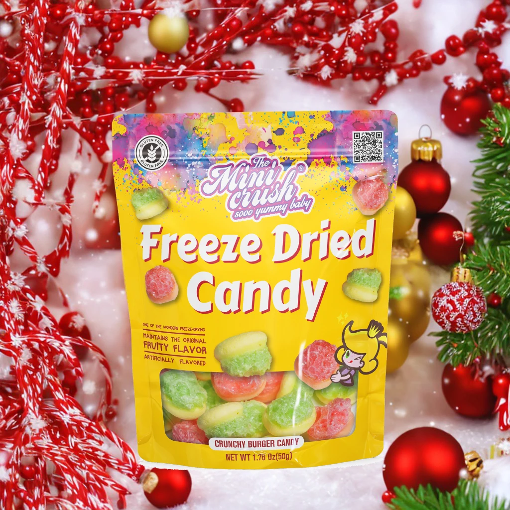 Freeze-Dried Gummy Hamburger Candies Christmas Candy Snacks and Sweets