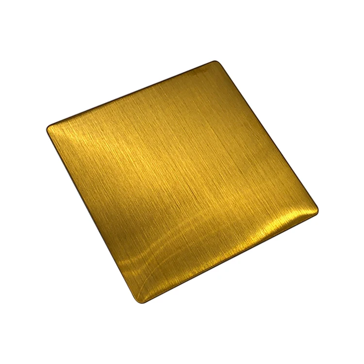 titanium golden color mirror stainless steel decorative sheet 201 304 polished brushed gold stainless steel sheet