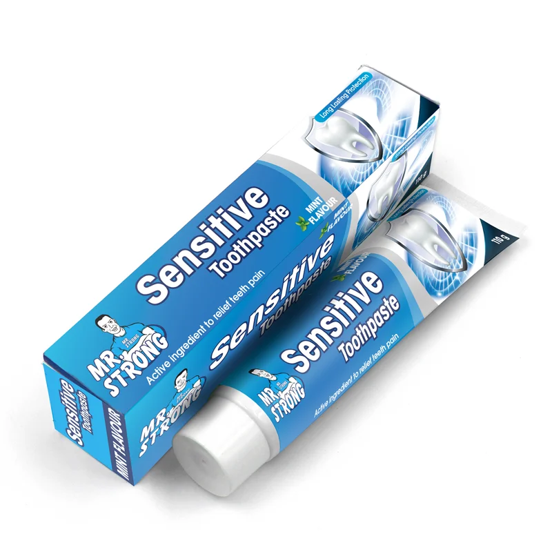 Hot selling  toothpaste for sensitive teeth nature formula fluoride free for adult sensitivity use