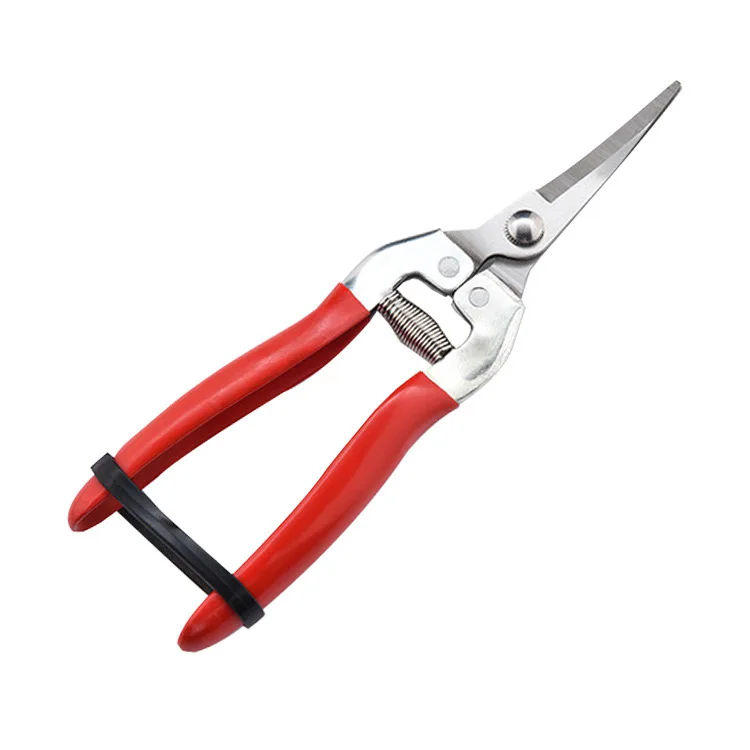 Garden bypass grape scissors with soft glue handle cutting pruner garden scissors