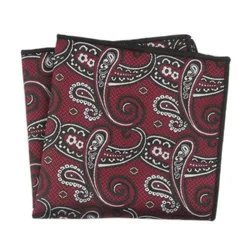 stylish wholesale custom mens various kinds of paisley pattern pocket squares for party