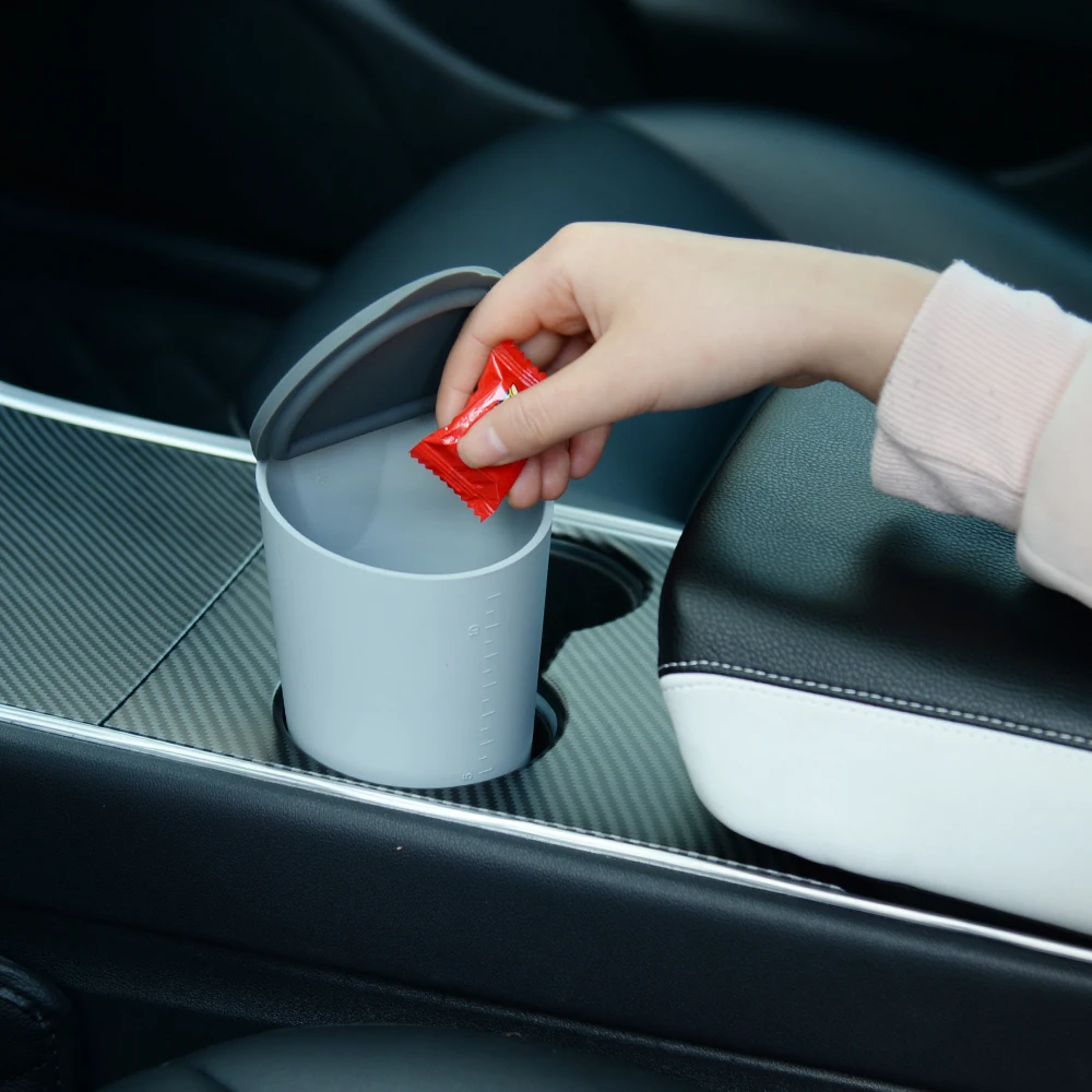 Car Trash Can With Lid Of 2021trash Bin Garbage For Center Console Portable Accessories