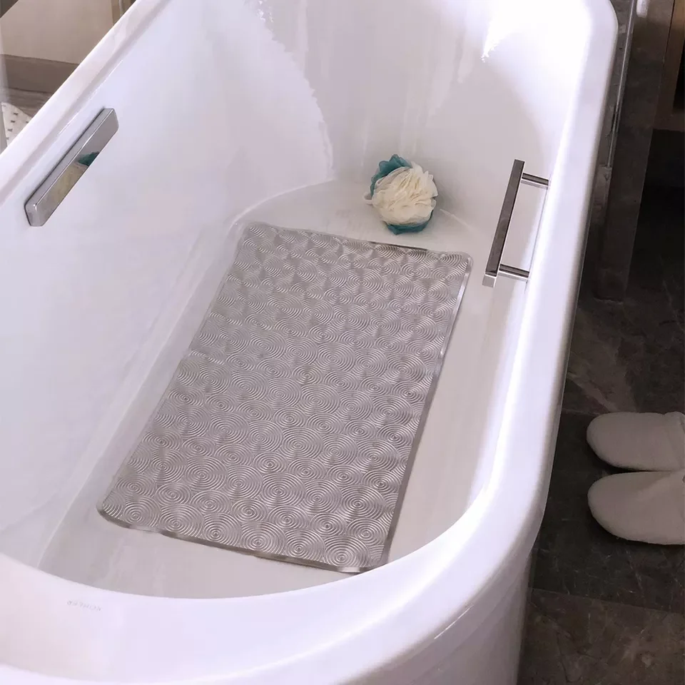 YIDE bathroom dot mat pvc bath mat with suction cup non slip bathtub mat for children