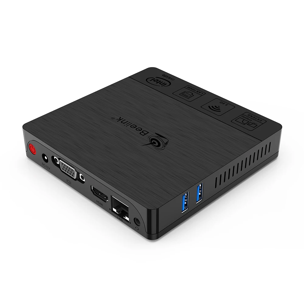  Четырехъядерный процессор Intel Atom x5-Z8500 Мини ПК DC 12V Beelink BT4 Windows10 оs 4 Гб ОЗУ 64 ГБ * USB 3 0