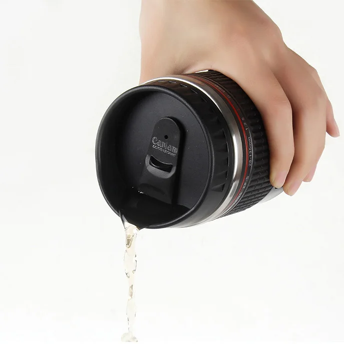 Camera Lens Self Stirring Stainless Steel Thermo Mug Pint Espresso Cups Automatic mug