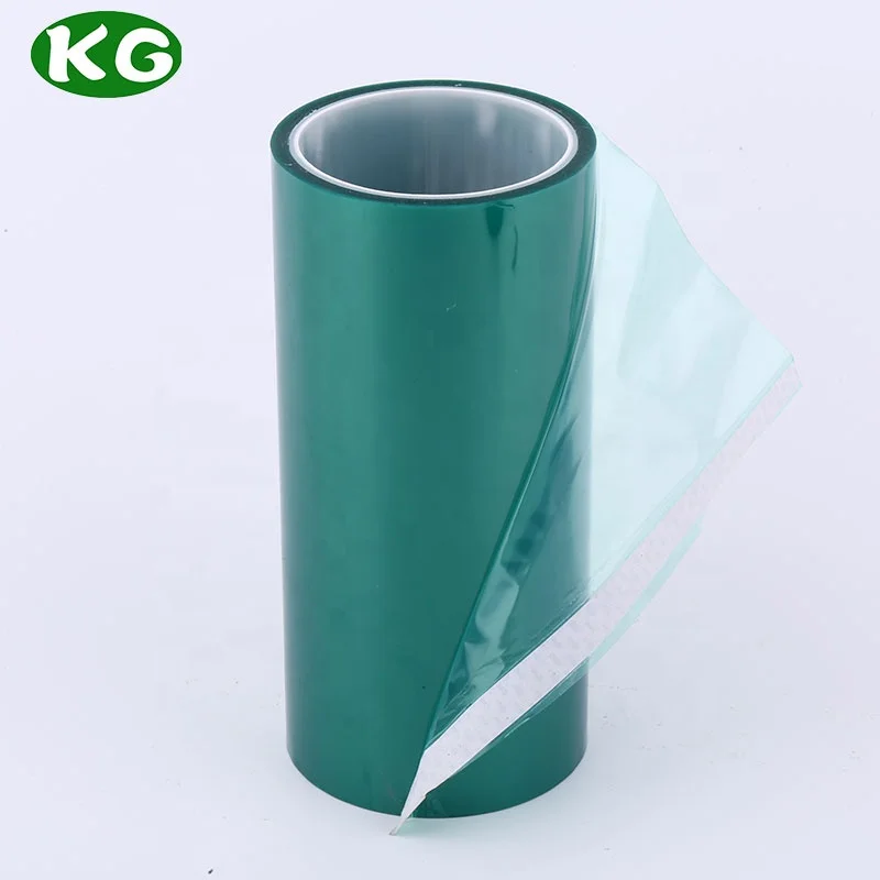High Temperature Heat-resistant PET Silicone Adhesive Green Insulation Polyester Tape For Insulation Masking