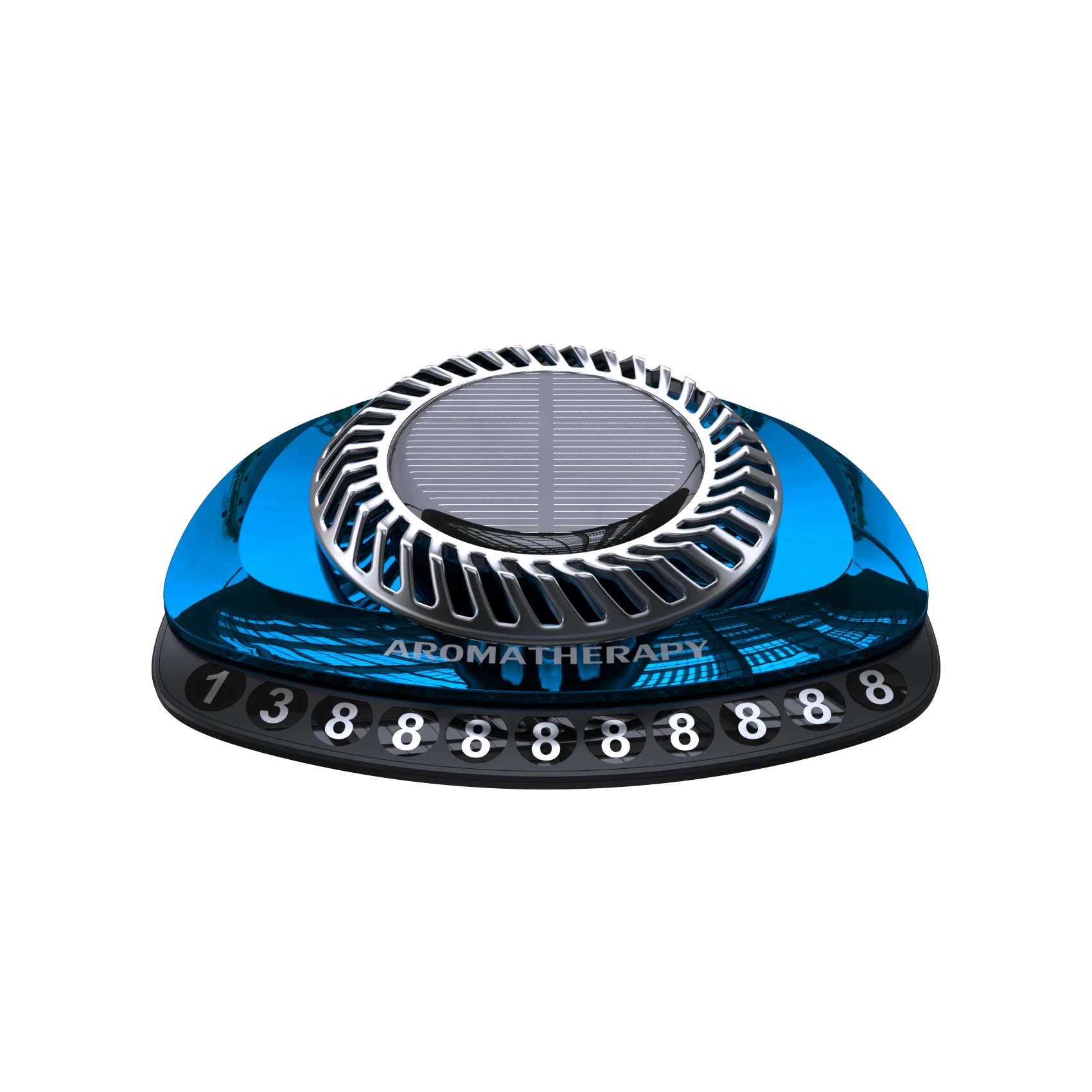 JSZ Factory Outlet New Design Luxury Solar Power Rotating Car Aroma Car Fragrance Air Freshener