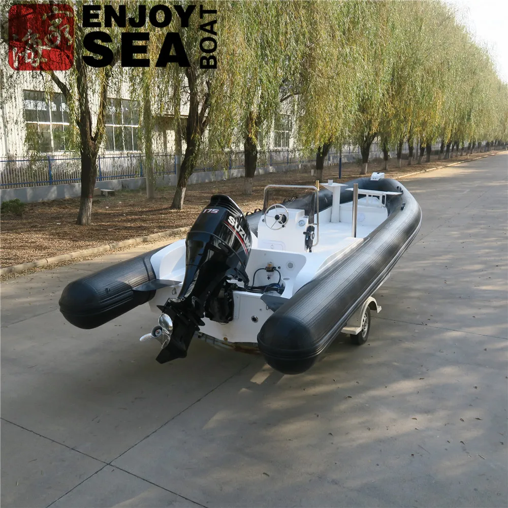 Роскошная прочная лодка из стекловолокна с ребристым дном 25 футов RHIB 760 высокопроизводительная Круизная надувная