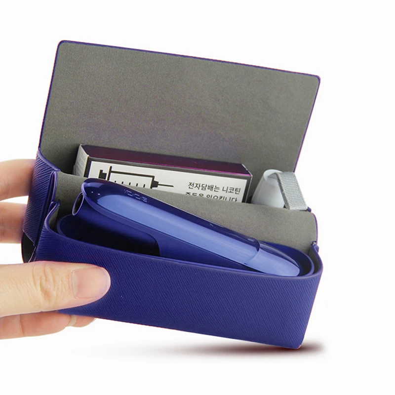 
Shenzhen Half-open leather case electronic heating non-burning electronic cigarette storage leather case 