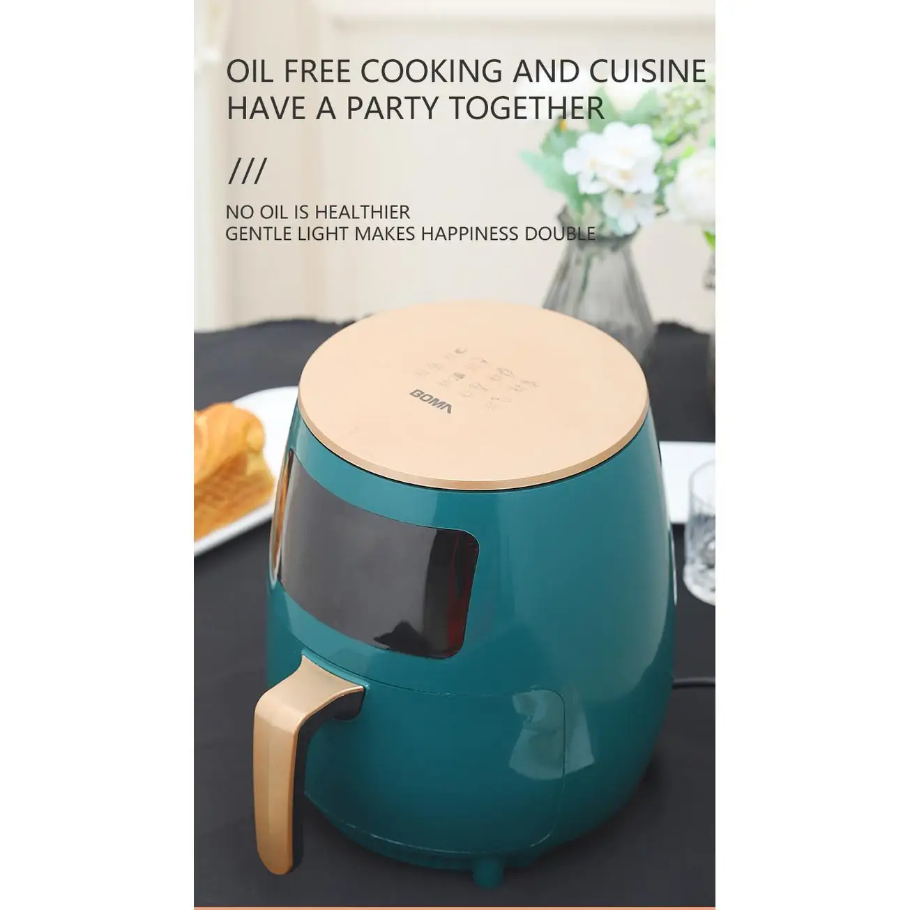 Air Fryer Parts Double Pot Bulk 15 12 10 Liter And Oven Wholesale Microwave 6L Double Basket 8L Stainless Steel Air Fryer 1.6L