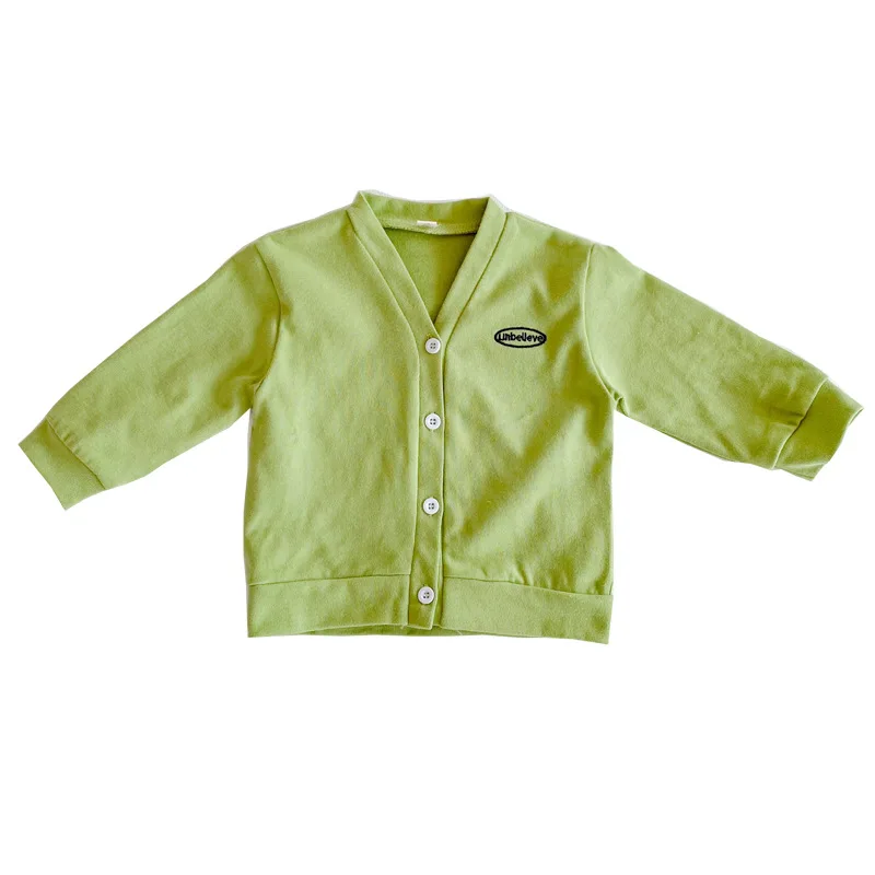 
In Stock Solid Warm Spring& Autumn Baby Knitted Wholesale Children customized baby sweater girl kids outdoor clothes 