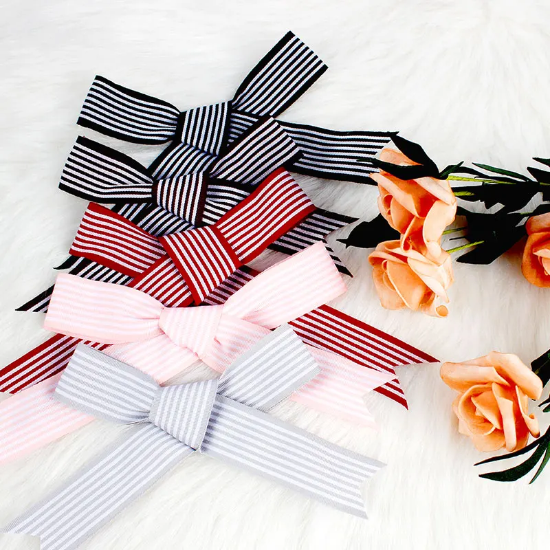 Factory wholesale Custom personalized logo  printing ribbon  Personalized grosgrain ribbon bow