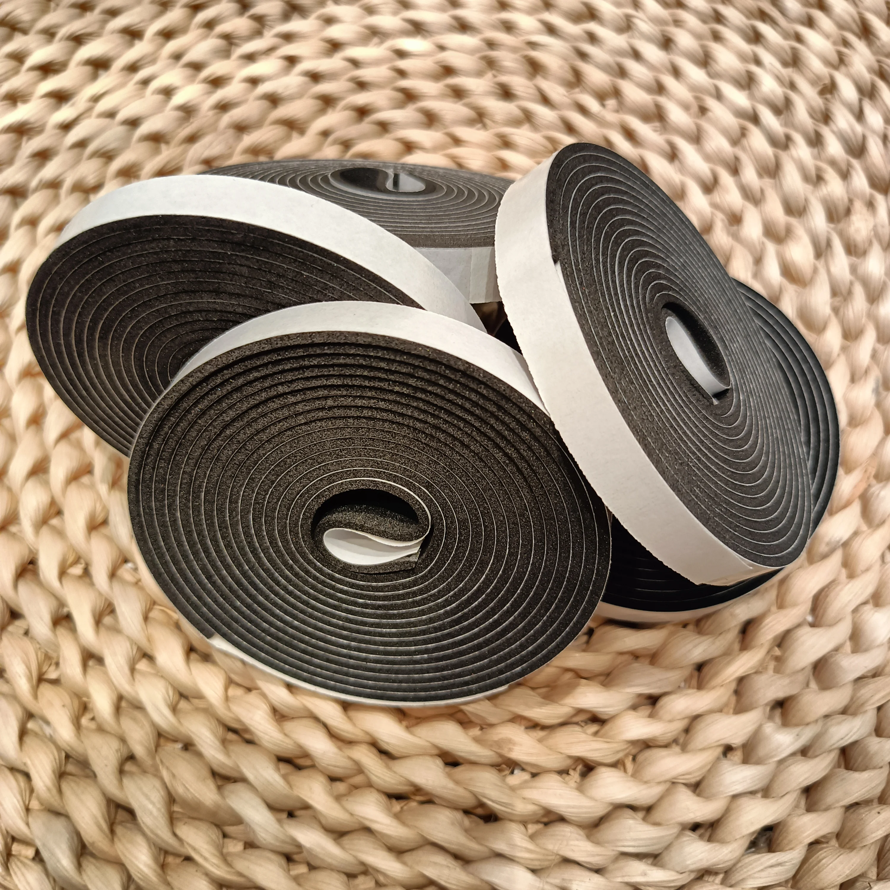 double Sided Adhesive Black Waterproof Durable PE/EVA foam  tape Seal Strip For Window Sealing