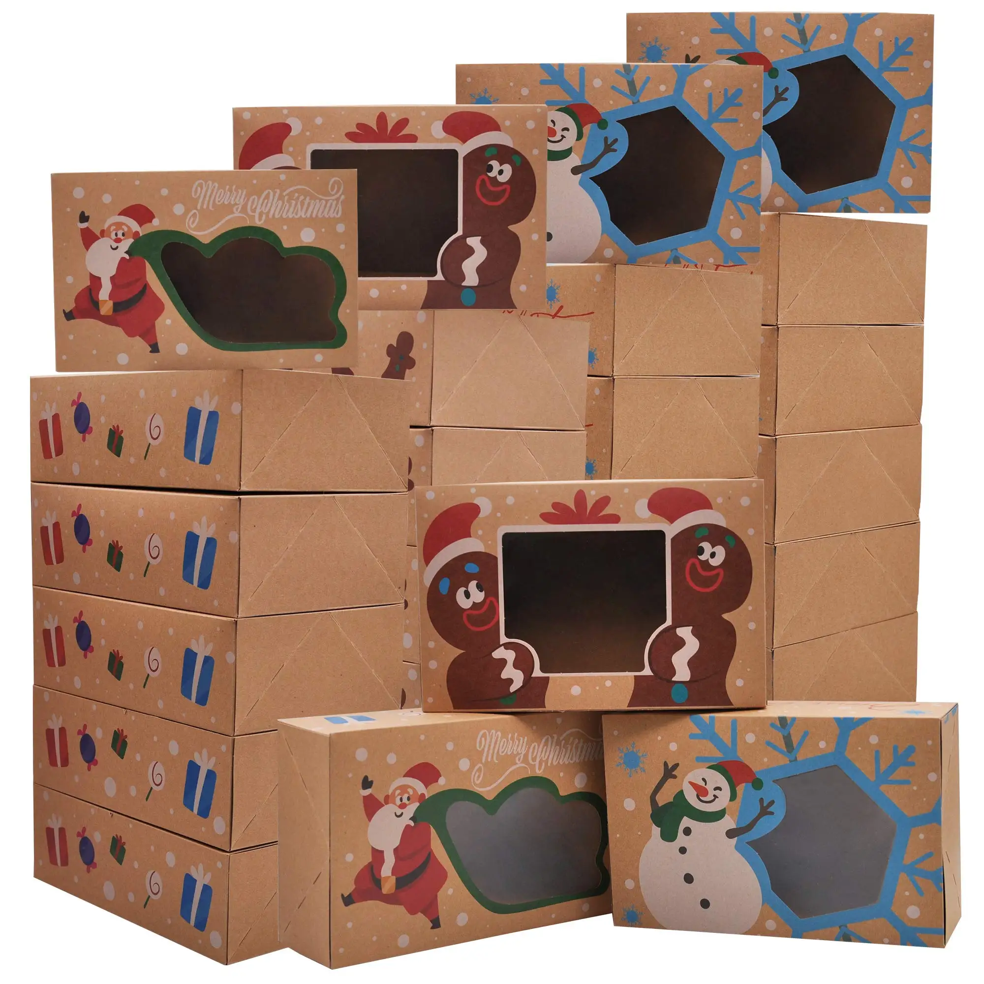 Custom Printing Pastry Baking Mini Cake Packaging Box Gift Cardboard Donut Macaron Cookie Boxes Paper Cupcakes Boxes Color