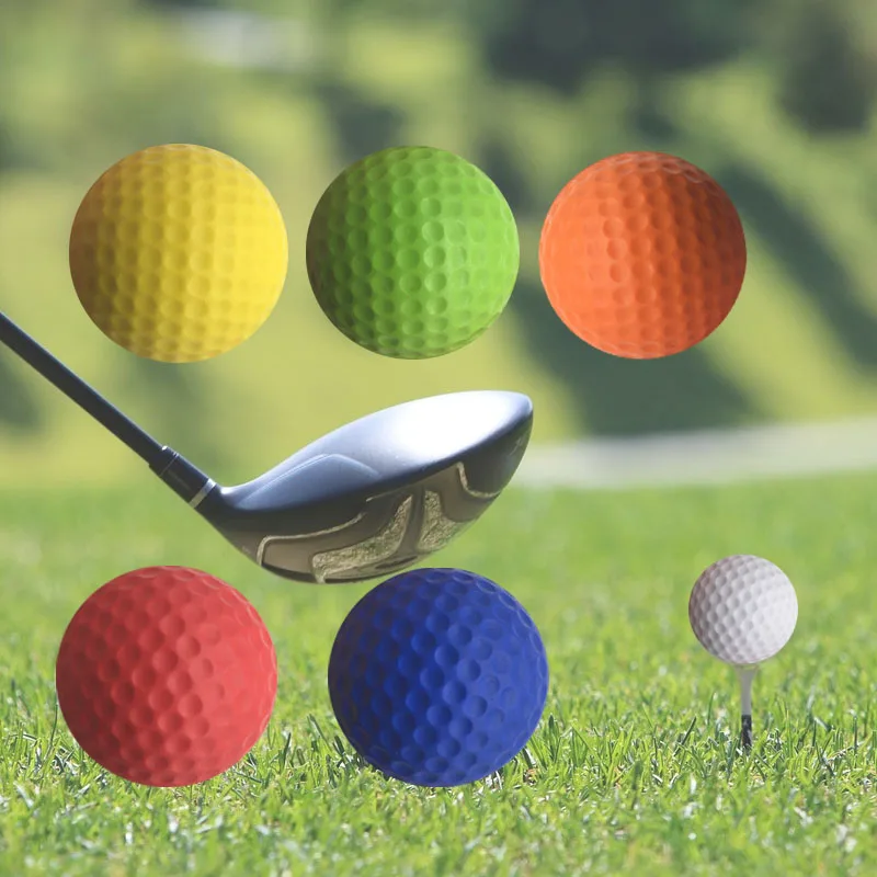 Practice Foam Golf Ball Limited Flight Golf Practice Ball Dent Resistant Dimpled Soft Training Ball for Indoor Outdoor Backyard