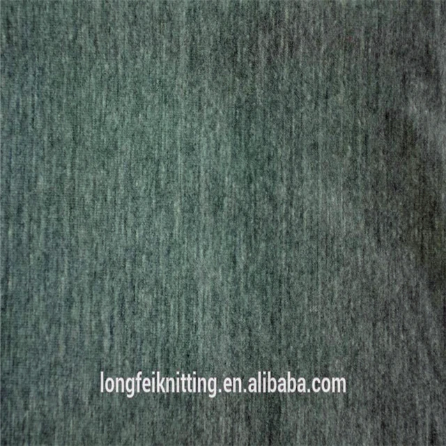
2019 Wholesale recycle polyester cotton single jersey knit fabric for shoe/fashion garment/scarf/carpet/T-shirt 