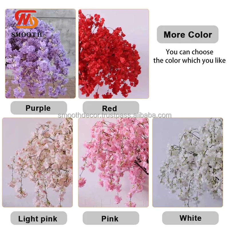 SMOOTH 310cm Large Sakura Tree Wedding Backdrop Aisle Decoration Cherry Blossom Flower Artificial Tree