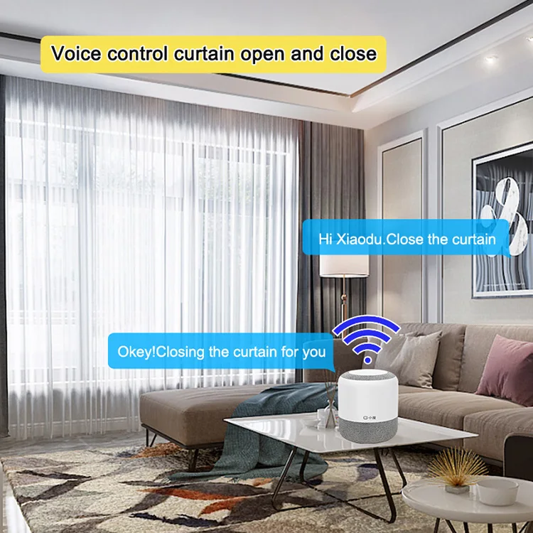 Tuya Smart Electric Curtain Motor Voice Control Wireless Automatic Curtain Opener Home Automation Smart Curtains Motor